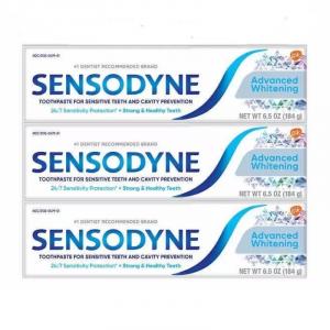 Sensodyne Advanced Whitening Toothpaste, 6.5 oz, Pack of 4